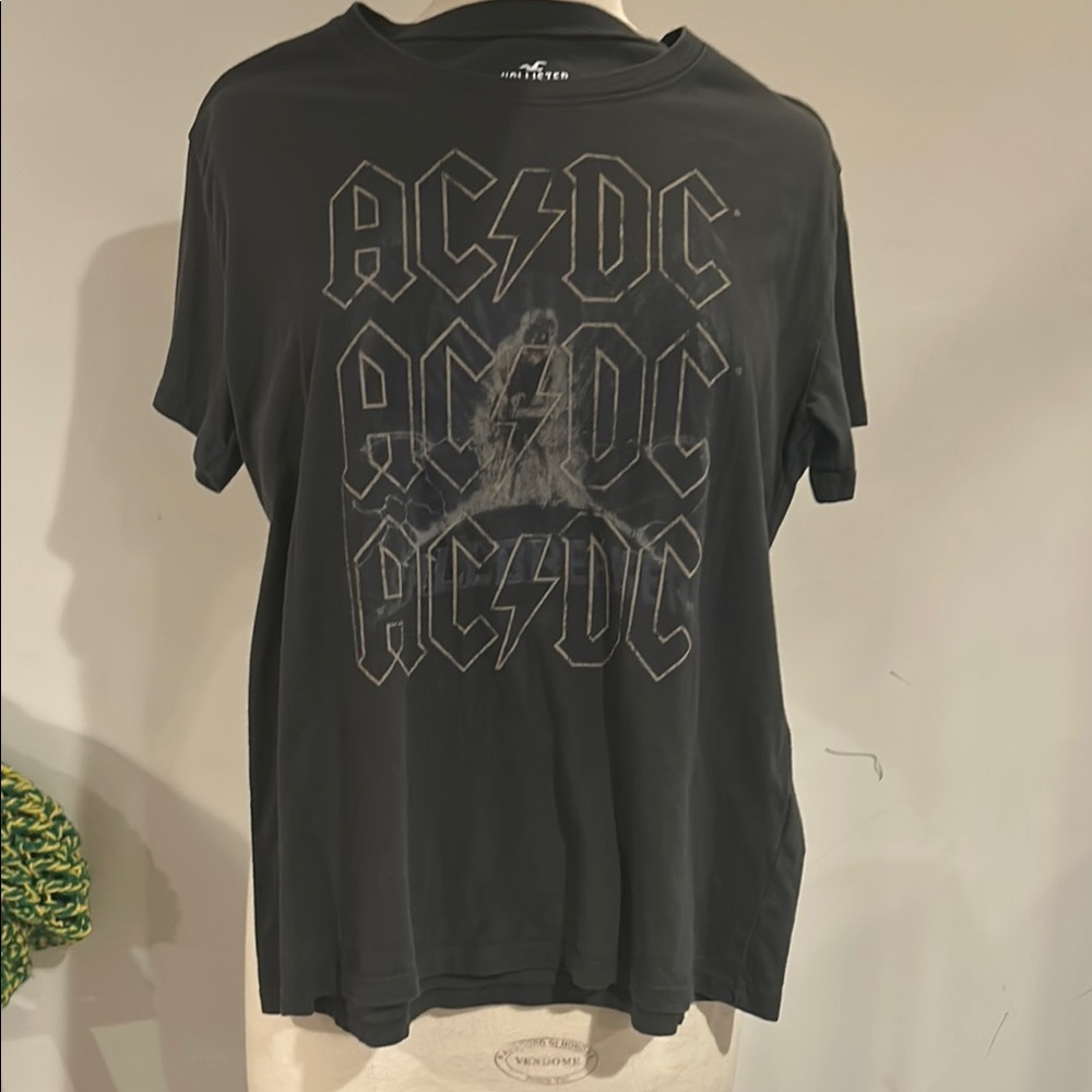 AC/DC Graphic T-Shirt in Black by Hollister